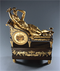 Picture of CA1174 French Empire Erigone Seduced by Dionysus Mantel Clock