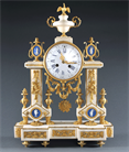 Picture of CA1176 Louis XVI Portico Clock with Sèvres Plaques