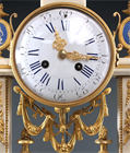 Picture of CA1176 Louis XVI Portico Clock with Sèvres Plaques