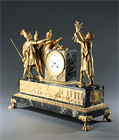 Picture of CA0568 Rare French Empire Oath of the Horatii Mantel Clock