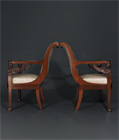 Picture of CA1173 Fine Pair of French Empire ‘Retour d’Egypte’ Fauteuils.