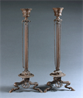 Picture of CA1198 Pair of Neo Pompeiian Candlesticks Stamped Barbedienne