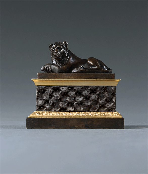 Picture of Regency Recumbent Lion Campaign Inkwell