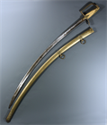 Picture of CA1194 Napoleonic Light Cavalry Senior Officer's sabre with scabbard