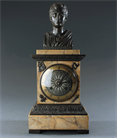Picture of CA1048 Early 19th Century Clock with Bust of Sylla (Napoleon) 