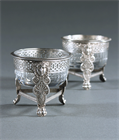Picture of Fine pair 19th Century French Salt Cellars in the Empire Taste
