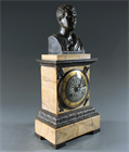 Picture of CA1048 Early 19th Century Clock with Bust of Sylla (Napoleon) 