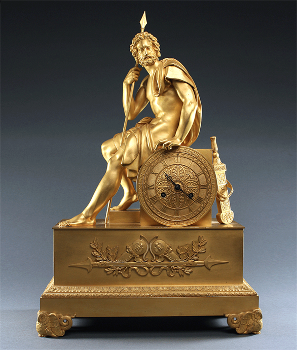 Picture of French Empire Mantel Clock depicting Odysseus 