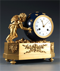Picture of Fine French Empire Clock Depicting ‘Love Moving the Heavens’.