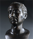 Picture of Fine Patinated Bronze Bust of Julius Caesar