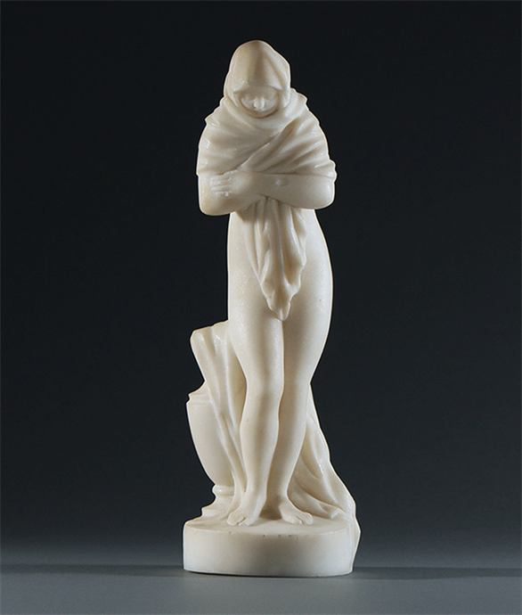 Picture of Carved Alabaster Model of 'Winter' after Houdon