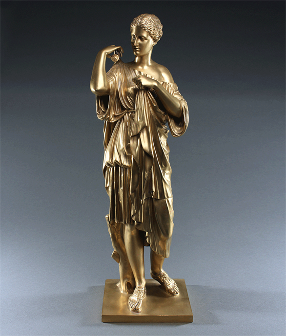 Picture of Large Grand Bronze Diane de Gabies Statue