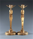 Picture of Fine Pair of Empire Retour d'Egypte Candlesticks