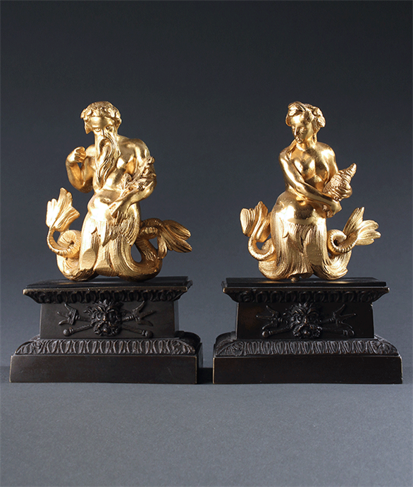 Picture of Triton and Nereid Statuettes