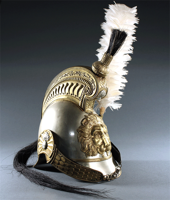 Picture of Cuirassier's Helmet with white plume