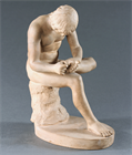 Picture of CA1080 Grand Tour Terracotta Models of Spinario and the Sleeping Faun from the Chiurazzi Foundry