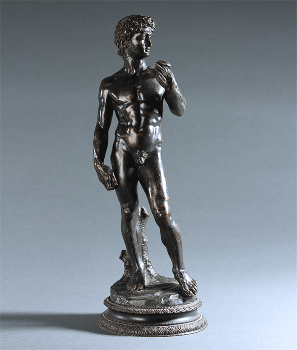 Picture of Grand Tour Patinated Bronze of Michelangelo's David