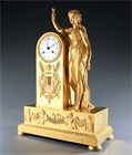 Picture of CA1045 Fine French Empire Diana Mantel Clock