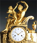 Picture of CA1047 Fine French Empire Venus and Amore Clock
