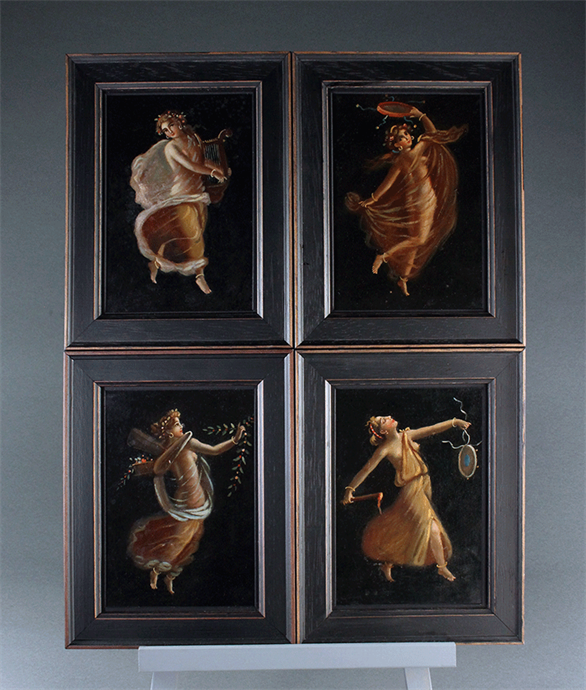 Picture of Set of Four Grand Tour Paintings of Maenads
