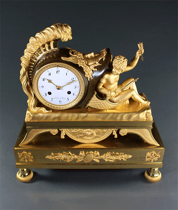 Picture of CA1019 Fine French Empire Period Cupid Clock
