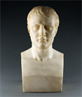 Picture of CA0981 Large Alabaster Bust of Napoleon after Chaudet