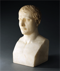 Picture of CA0981 Large Alabaster Bust of Napoleon after Chaudet