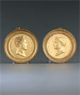 Picture of Rare Pair of Plaques of Napoleon and Alexander I of Russia by Galle