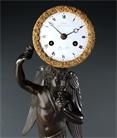 Picture of French Empire 'Garde à Vous' cupid clock by Hemon Ledure