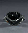 Picture of CA364 Vicenzo Naso faceted Murano clear and black sommerso bowl 