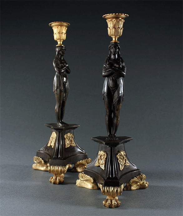 Picture of Near Pair of Candlesticks in the Manner of George Bullock