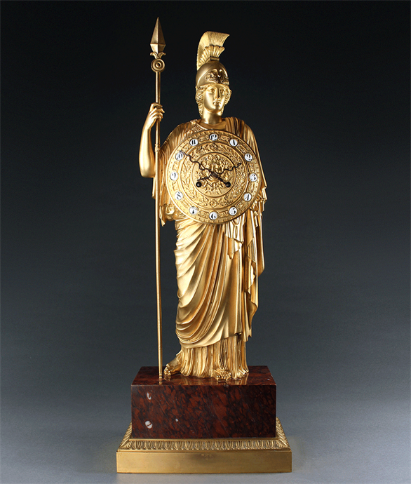 Picture of CA0995 Important Empire Period Pallas Athena Mantel Clock