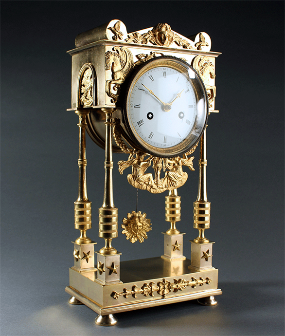 Picture of CA1018 French Empire Period Portico Clock