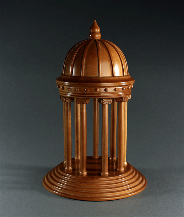 Picture of Neoclassical Carved Walnut Tempietto