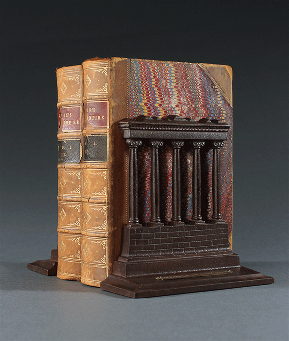 Picture of Temple of Saturn Bookends by Bradley and Hubbard