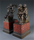 Picture of CA0958 Rare Pair of French Empire patinated bronze statues