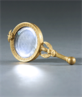 Picture of CA0957 French Empire ormolu hand held mirror