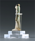 Picture of CA0909 Fine, Large Ancient Egyptian faience Funerary Amulet of the Lion Headed Warrior Goddess Sekhmet