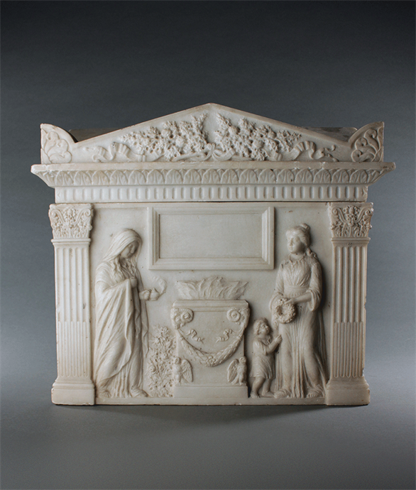 Picture of Italian marble cinerary, after the antique