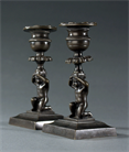 Picture of CA0925 Neoclassical English Regency Figural Candlesticks