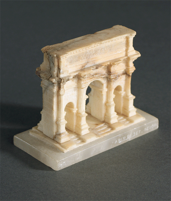 Picture of Grand Tour Alabaster Model of the Arch of Septimius Severus 