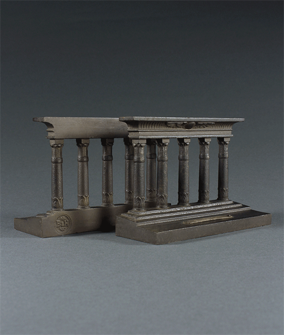 Picture of Temple of Isis Bookends by Bradley and Hubbard