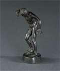 Picture of CA0903 Grand Tour Cabinet Bronze of the Dancing Faun with Cymbals