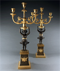 Picture of CA0879 Fine Pair of Early 19th Century French Empire Candelabra