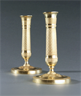 Picture of Pair of French Empire Gilt Bronze Candlesticks