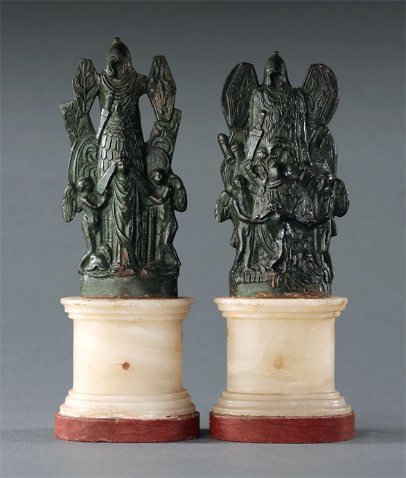 Picture of Rare Grand Tour Pair of the Trophies of Marius