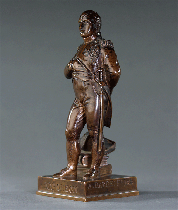 Picture of Small Bronze Statue of Napoleon by Barre