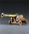 Picture of CA0872 Model of  Late 18th Century Bronze Naval Cannon Model
