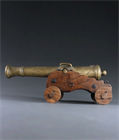 Picture of CA0872 Model of  Late 18th Century Bronze Naval Cannon Model