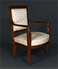 Picture of CA0858 French Empire Classical Term Fauteuil